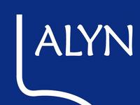 Alyn blue with white lines